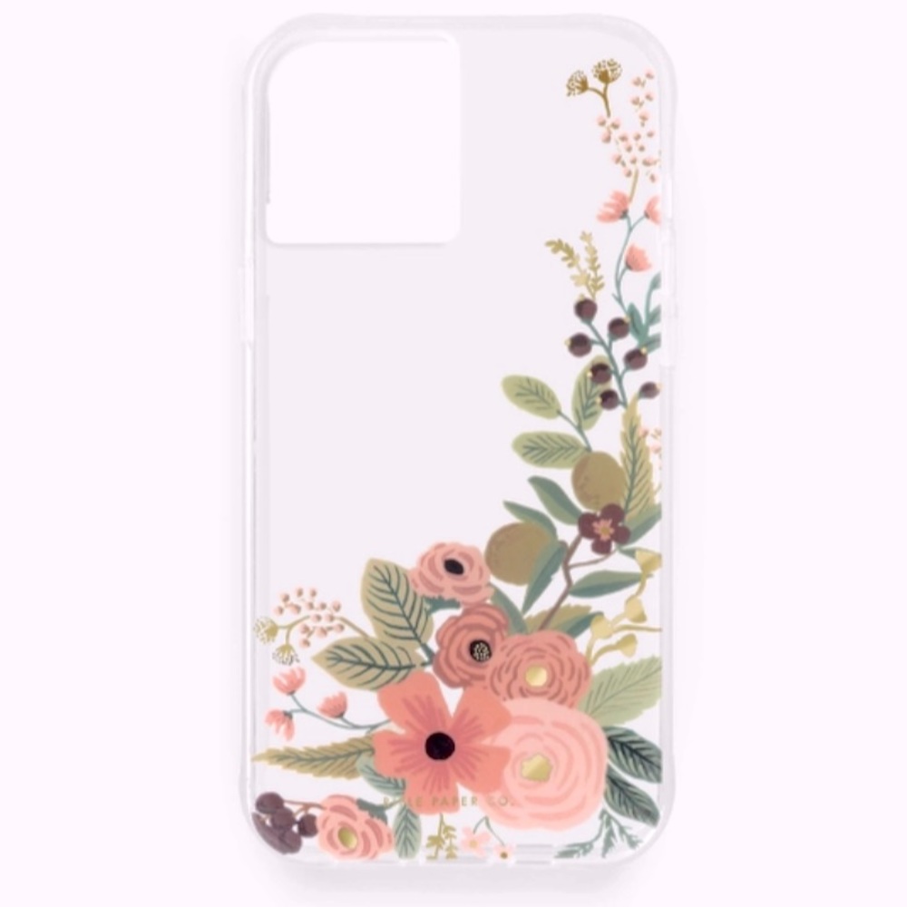Rifle Paper Co. iPhone 12/12 Pro Garden Party Floral Print Clear Case